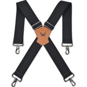 Heavy Duty Suspenders for Men Big and Tall Comfortable Adjustable Support